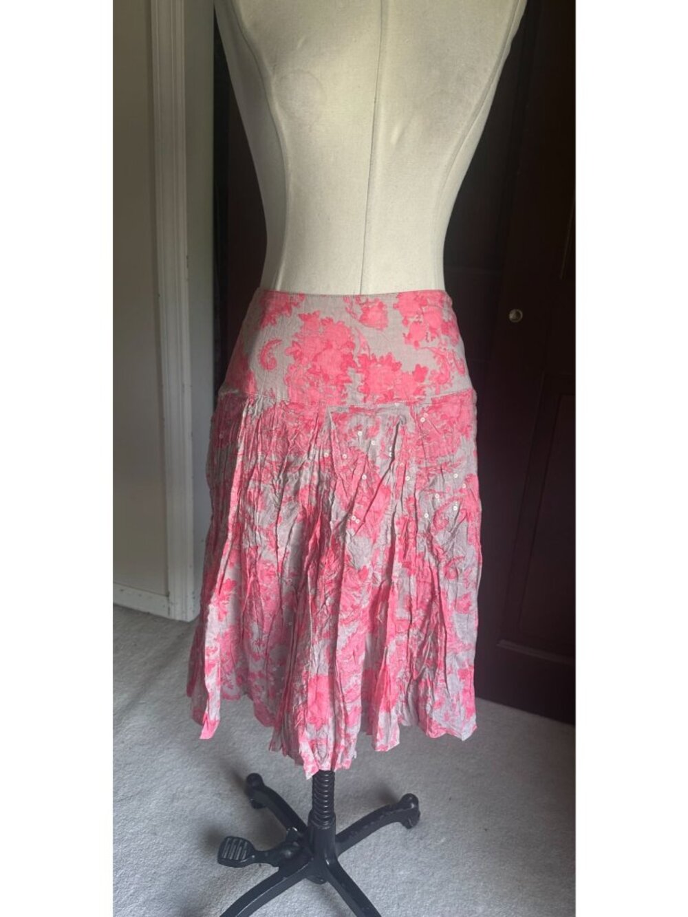 NWT INC International Concepts Skirt Sequin Wallpaper Paisley Sz 0